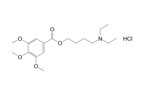 3,4,5-trimethoxybenzoic acid, 4-(diethylamino)butyl ester, hydrochloride