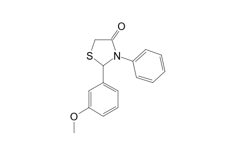 2-(3-Methoxyphenyl)-3-phenyl-1,3-thiazolidin-4-one