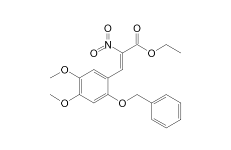 (Z)-3-(2-benzoxy-4,5-dimethoxy-phenyl)-2-nitro-acrylic acid ethyl ester