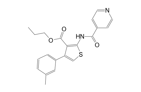 propyl 2-(isonicotinoylamino)-4-(3-methylphenyl)-3-thiophenecarboxylate