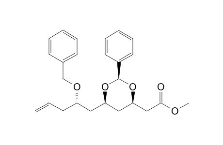 (2R,2"S,4R,6R)-6-(2"-Benzyloxy-4"-pentenyl)-4-(methoxycarbonylmethyl)-2-phenyl-1,3-dioxane