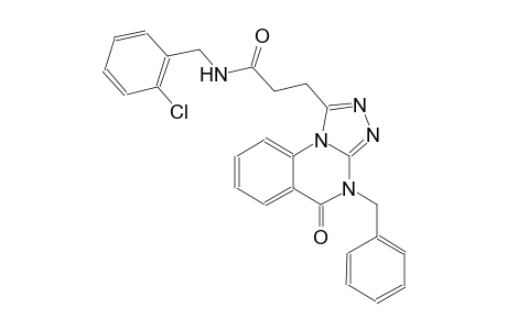 [1,2,4]triazolo[4,3-a]quinazoline-1-propanamide, N-[(2-chlorophenyl)methyl]-4,5-dihydro-5-oxo-4-(phenylmethyl)-