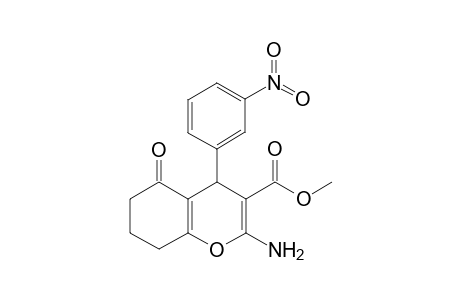 4H-1-Benzopyran-3-carboxylic acid, 2-amino-5,6,7,8-tetrahydro-4-(3-nitrophenyl)-5-oxo-, methyl ester