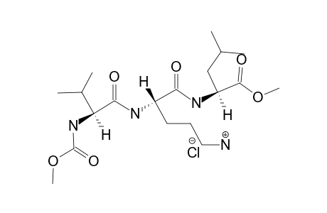 METHYL-N-(METHOXYCARBONYL)-VALYL-EPSILON-N-(HYDROCHLORIDE)-ORNITHYLLEUCINE