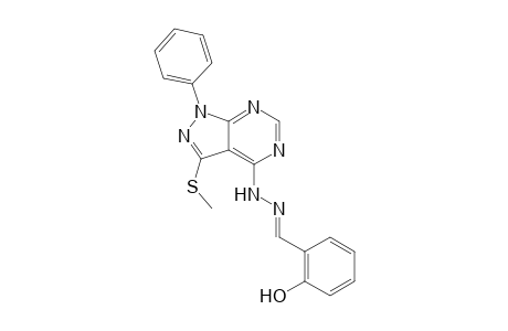 4-[2-(2-Hydroxybenzylidene)hydrazinyl]-3-(methylsulfanyl)-1-phenyl-1H-pyrazolo[3,4-d]pyrimidine