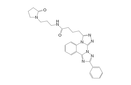 di[1,2,4]triazolo[4,3-a:1,5-c]quinazoline-3-butanamide, N-[3-(2-oxo-1-pyrrolidinyl)propyl]-10-phenyl-
