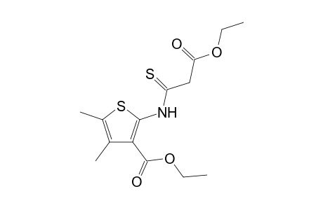 Ethyl 2-[(ethoxycarbonylmethyl)thiocarbonyl]amino-4,5-dimethyl-3-thiophenecarboxylate