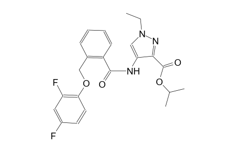 isopropyl 4-({2-[(2,4-difluorophenoxy)methyl]benzoyl}amino)-1-ethyl-1H-pyrazole-3-carboxylate