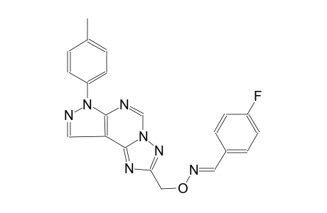 4-fluorobenzaldehyde O-{[7-(4-methylphenyl)-7H-pyrazolo[4,3-e][1,2,4]triazolo[1,5-c]pyrimidin-2-yl]methyl}oxime