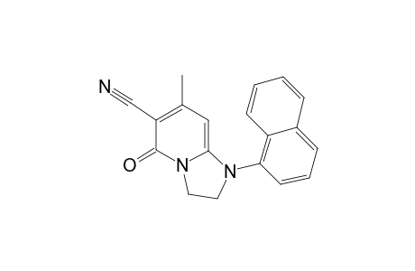 Imidazolo[1,2-a]pyridine-6-carbonitrile, 1,2,3,5-tetrahydro-7-methyl-1-(1-naphthyl)-5-oxo-