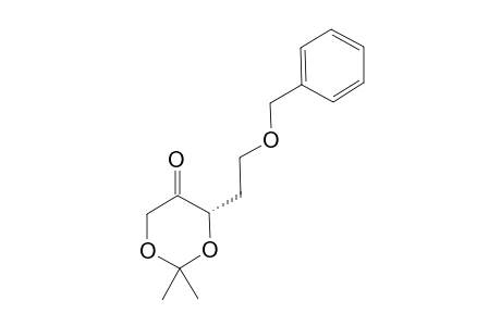 (S)-6-Benzyloxyethyl-2,2-dimethyl-1,3-dioxan-5-one