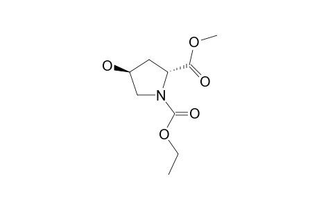 Trans-4-hydroxy-L-proline, N-ethoxycarbonyl-, methyl ester