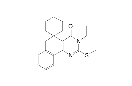 3-ethyl-2-(methylthio)-3H-spiro[benzo[h]quinazoline-5,1'-cyclohexan]-4(6H)-one