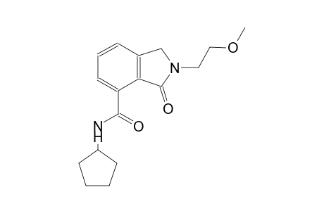 N-cyclopentyl-2-(2-methoxyethyl)-3-oxo-4-isoindolinecarboxamide