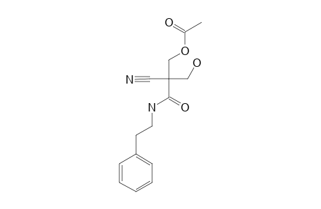2-CYANO-2-(HYDROXYMETHYL)-3-OXO-3-(2-PHENETHYLAMINO)-PROPYL-ACETATE