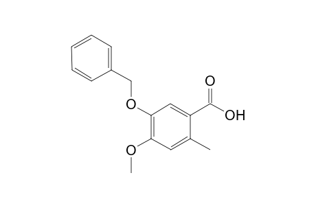 5-(Benzyloxy)-4-methoxy-2-methylbenzoic Acid
