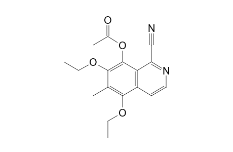 8-Acetoxy-1-cyano-5,7-diethoxy-6-methylisoquinoline