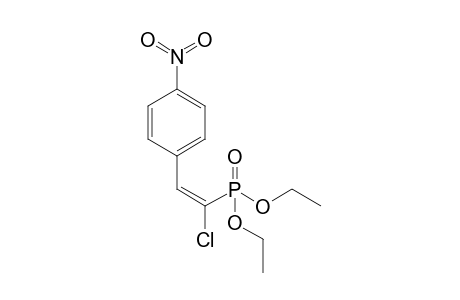 1-[(E)-2-chloranyl-2-diethoxyphosphoryl-ethenyl]-4-nitro-benzene