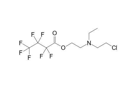 2-((2-chloroethyl)(ethyl)amino)ethyl 2,2,3,3,4,4,4-heptafluorobutanoate