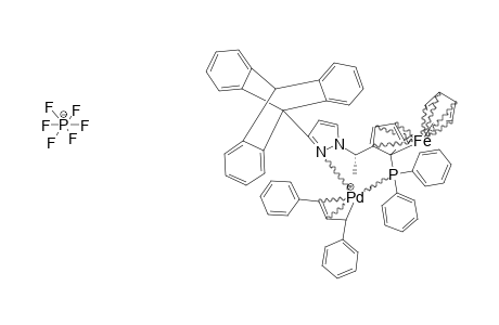 [PD-(ETA(3)-PH-CH-CH-CH-PH)-[1-[(S)-1-[(R)-2-(DIPHENYLPHOSPHINO)-FERROCENYL]-ETHYL]-3-(9-TRIPTYCYL)-1H-PYRAZOLE]]-[PF6];EXO-SYN-ANTI-ISOMER