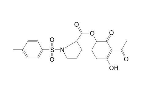 2-pyrrolidinecarboxylic acid, 1-[(4-methylphenyl)sulfonyl]-, (1R)-3-acetyl-4-hydroxy-2-oxo-3-cyclohexen-1-yl ester, (2S)-