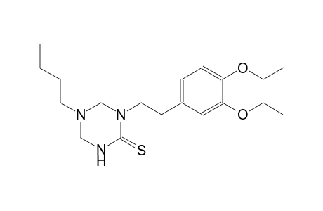 5-butyl-1-[2-(3,4-diethoxyphenyl)ethyl]tetrahydro-1,3,5-triazine-2(1H)-thione