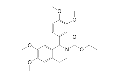 (+/-)-ETHYL-1-(3,4-DIMETHOXYPHENYL)-6,7-DIMETHOXY-3,4-DIHYDROISOQUINOLINE-2(1H)-CARBOXYLATE