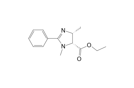 1H-Imidazole-5-carboxylic acid, 4,5-dihydro-1,4-dimethyl-2-phenyl-, ethyl ester, cis-