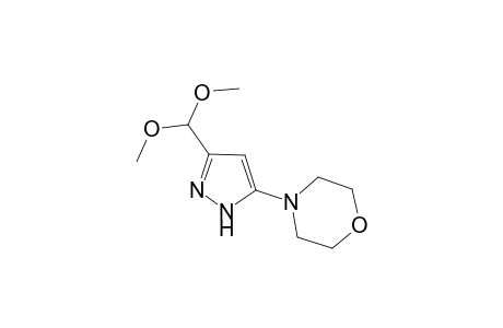 3(5)-[Bis(methoxy)methyl]-5(3)-(1-N-morpholino)pyrazole