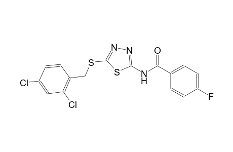 N-(5-[(2,4-Dichlorobenzyl)sulfanyl]-1,3,4-thiadiazol-2-yl)-4-fluorobenzamide