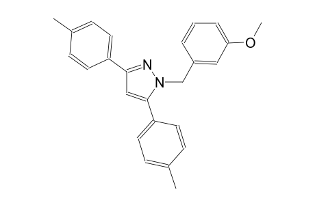 1-(3-methoxybenzyl)-3,5-bis(4-methylphenyl)-1H-pyrazole