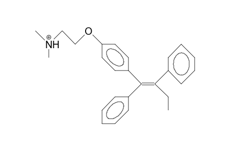 trans-1-(4-[2-Dimethylamino-ethoxy]-phenyl)-1,2-diphenyl-1-butene cation