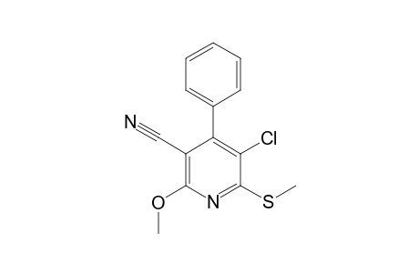 5-CHLOR-2-METHOXY-6-METHYLTHIO-4-PHENYL-NICOTINONITRIL