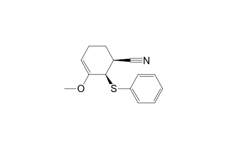 3-Cyclohexene-1-carbonitrile, 3-methoxy-2-(phenylthio)-, cis-