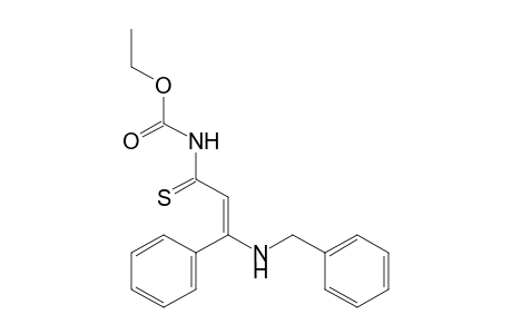 Carbamic acid, N-[3-phenyl-3-[(phenylmethyl)amino]-1-thioxo-2-propen-1-yl]-, ethyl ester