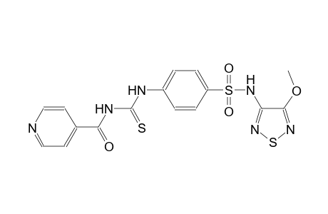 4-{[(isonicotinoylamino)carbothioyl]amino}-N-(4-methoxy-1,2,5-thiadiazol-3-yl)benzenesulfonamide