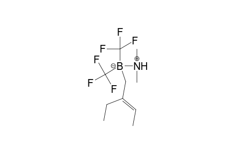 Dimethylamine(N-B)(2-ethyl-2-buten-1-yl)bis(trifluoromethyl)borane