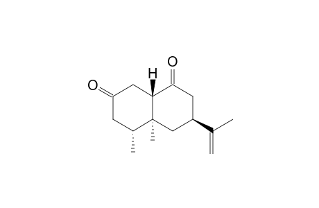 1,7-Naphthalenedione, octahydro-4a,5-dimethyl-3-(1-methylethenyl)-, [3S-(3.alpha.,4a.beta.,5.beta.,8a.alpha.)]-