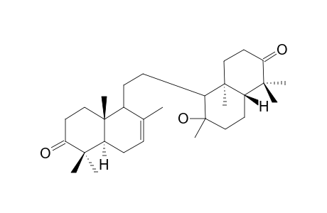 KOKOSANOLIDE-B;8,14-SECOGAMMACERA-14-HYDROXY-7-ENE-3,21-DIONE