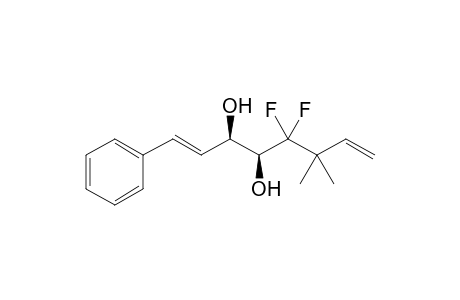 (1E,3R*,4S*)-5,5-Difluoro-6,6-dimethyl-1-phenylocta-1,7-diene-3,4-diol