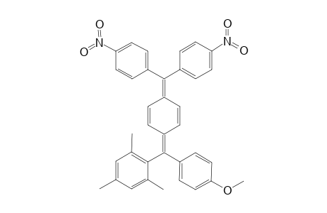 .alpha.-(4-Methoxyphenyl)-.alpha.-(2,4,6-trimethylphenyl)-.beta.,.beta.-bis(4-nitrophenyl)-p-benzoquinodimethane