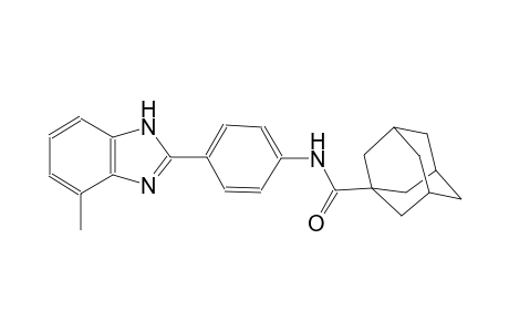 N-[4-(4-methyl-1H-benzimidazol-2-yl)phenyl]-1-adamantanecarboxamide