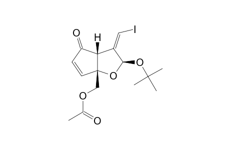 (1R,5R,7S,8Z)-5-(ACETOXYMETHYL)-8(Z)-(IODOMETHYLENE)-7-TERT.-BUTOXY-6-OXA-CIS-BICYCLO-[3.3.0]-OCT-3-EN-2-ONE