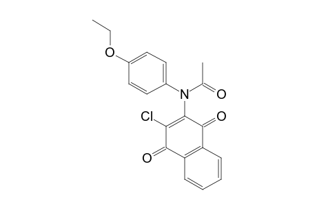 N-(3-CHLORO-1,4-DIHYDRO-1,4-DIOXO-2-NAPHTHYL)-p-ACETOPHENETIDIDE