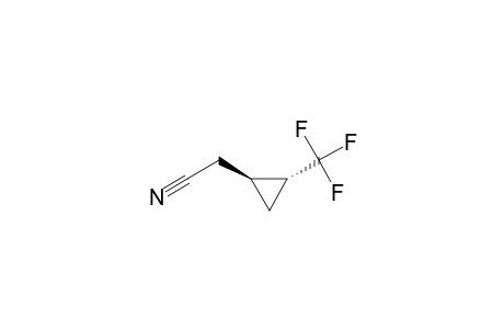 Cyclopropaneacetonitrile, 2-(trifluoromethyl)-, trans-