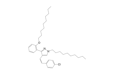 (Z)-4-(4-Chlorostyryl)-1-decyl-3-(2-decyloxyphenyl)-1H-pyrazole