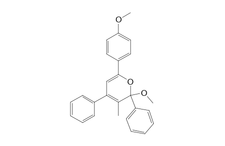 2-Methoxy-6-(4-methoxyphenyl)-3-methyl-2,4-diphenyl-2H-pyrane