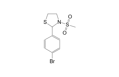 2-(4-bromophenyl)-3-(methylsulfonyl)-1,3-thiazolidine