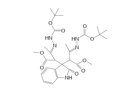 Di-tert-butyl 2,2'-[(2-oxo-2,3-dihydro-1H-indole-3,3-diyl)bis(4-methoxy-4-oxo-3-butyl-2-ylidene)]dihydrazinecarboxylate