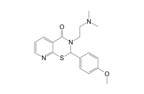 4H-Pyrido[3,2-e]-1,3-thiazin-4-one, 3-[2-(dimethylamino)ethyl]-2,3-dihydro-2-(4-methoxyphenyl)-